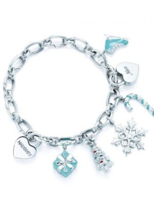 18K T Christmas Tag Bracelet