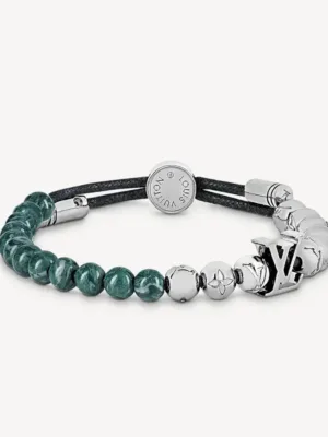 18K Louis Beads Green Bracelet