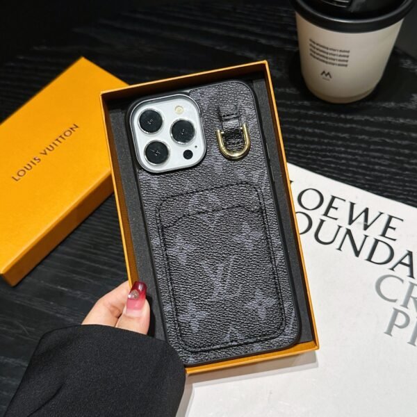 Lou Card Holder Leather iPhone Case