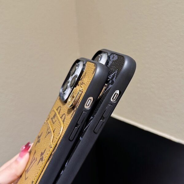 Lou Card Holder Leather iPhone Case