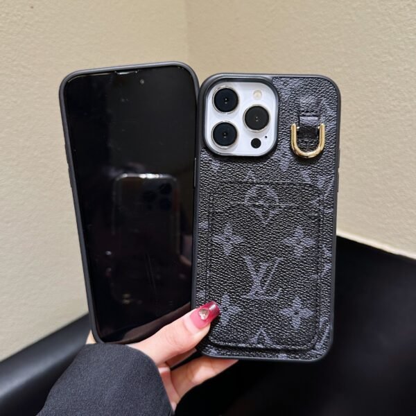 Lou Card Holder Leather iPhone Case