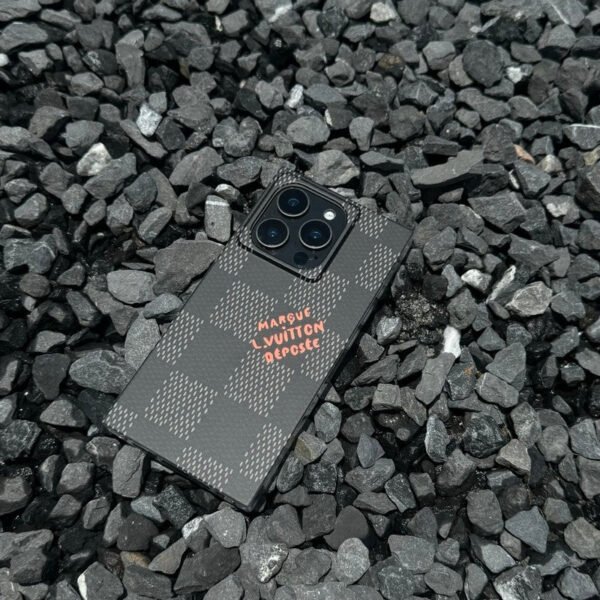 Lou Black & White Sqaure iPhone Case