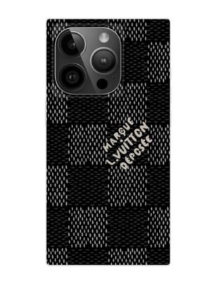 Lou Black & White Sqaure iPhone Case