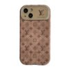 Lou Brown & Black Classic Leather iPhone Case
