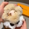 Fluffy Cute Sunflower Plush Keychain