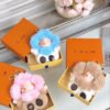 Fluffy Cute Sunflower Plush Keychain