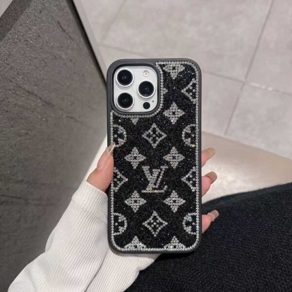 Luxury Glitter Holographic Y - S - L-Inspired iPhone Case ¨C Diamond Shine Edition