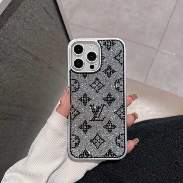 Luxury Glitter Holographic Y - S - L-Inspired iPhone Case ¨C Diamond Shine Edition