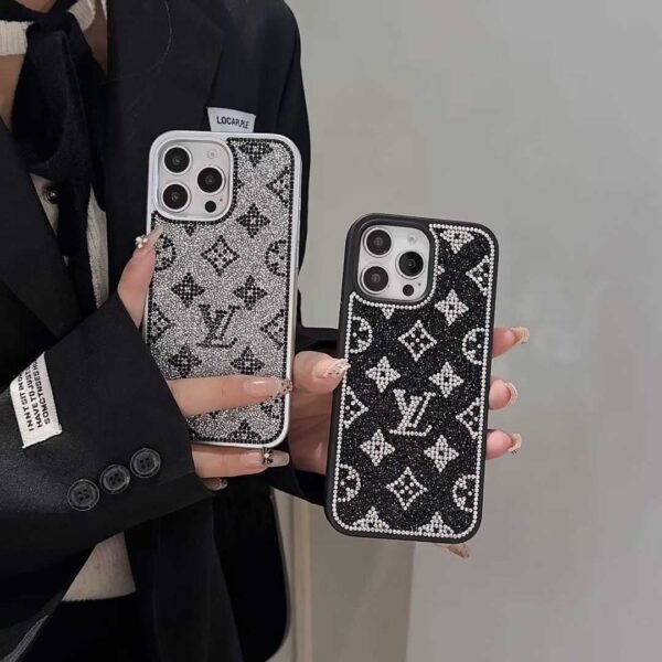 Luxury Glitter Holographic Y - S - L-Inspired iPhone Case ¨C Diamond Shine Edition