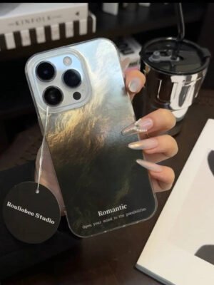 Glacier Blur Shell iPhone Case ¨C INS Style Iridescent Design