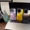 Glacier Blur Shell iPhone Case ¨C INS Style Iridescent Design
