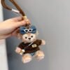 Limited Edition Sherry May Plush Keychain - Luxe Teddy Bear Bag Charm for Designer Handbags