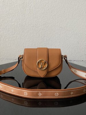 LV Point 9 Create By Nicolas Ghesquie?re With Monogram Flower 9.1in/22cm Brown For Women LV M55946