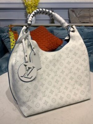 LV Carmel Hobo Bag Ivory For Women,  Shoulder Bags 13.8in/40cm LV
