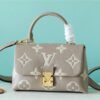 219dbf58 LV Madeleine BB Monogram Empreinte Dove Gray/ Creme Beige For Women, Shoulder and Crossbody Bags 9.4in/24cm LV