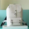 21af5057 LV Christopher Slim Backpack White Taurillon For Men, Bags 42cm LV M58644