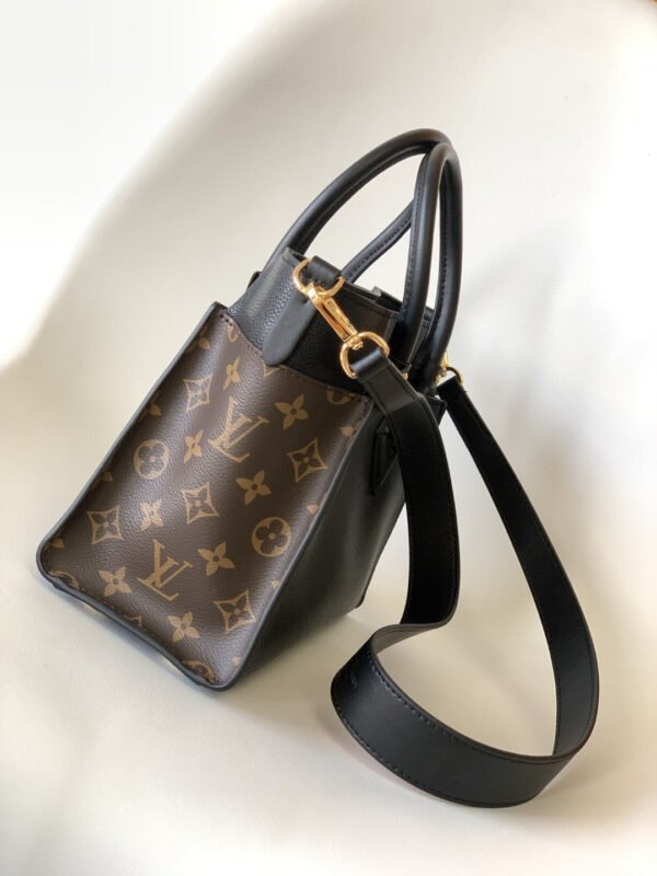 21e6dce5 LV On My Side PM Tote Bag Monogram Canvas Black For Women, Shoulder Bags 9.8in/25cm LV M57728