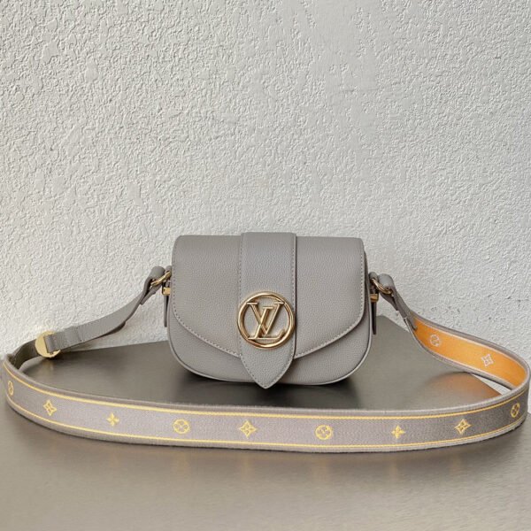 LV Point 9 Create By Nicolas Ghesquie?re With Monogram Flower 9.1in/22cm Grey For Women LV M55946