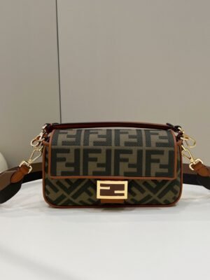 FI Baguette Khaki For Women, Women¡¯s Handbags, Shoulder And Crossbody Bags, 10.6in/27cm FF 8BR600