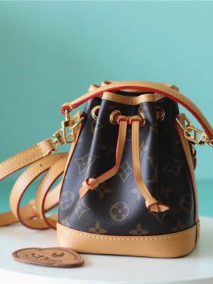 LV Nano Noe Monogram Canvas For Women,  Shoulder And Crossbody Bags 16cm/6.3in LV M81266