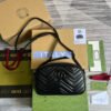 gg Marmont Matelasse Shoulder Bag Black For Women, Women’s Bags 9.5in/24cm gg