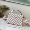 LV Croisette Damier Azur Canvas Pink For Women, WoHandbag, Shoulder And Crossbody Bags 9.8in/25cm LV N50053