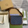 gg Horsebit 1955 Shoulder Bag Blue And Ivory For Women, Women’s Bags 9.8in/25cm gg