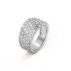 18K Perl¨¦e Diamonds Five Rows Ring