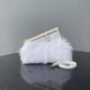 FI First Small White Fox Fur Bag For Woman 26cm/10in