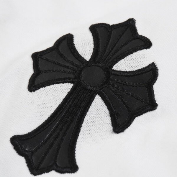 24c6eb01 CHROME HEARTS BLACK CROSS T-SHIRT WHITE