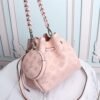 LV Bella Bucket Bag Mahina Magnolia Pink For Women, Women’s Handbags, Shoulder And Crossbody Bags 7.5in/22cm LV M57068