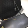 YSSL All-Over Monogram Bucket Bag Black For Women 10.5in/27cm YSL?