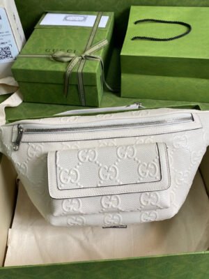 gg Embossed Belt Bag White gg Embossed For Men? 11in/28cm gg