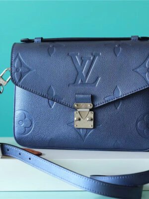 LV Pochette Metis Monogram Canvas Navy Blue For Women, Women¡¯s Handbags, Shoulder Bags And Crossbody Bags 9.8in/25cm LV