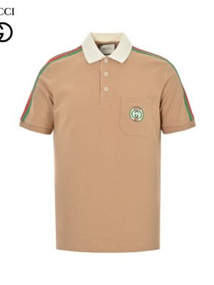 Gucci Stripe Sleeve Polo Shirt