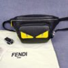 FI Little Monster Belt Bag Black/Yellow For Men, Men’s Bags 7.9in/20cm FF