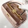 FI Peekaboo Mini Pale Pink Braided Bag For Woman 18cm/7in