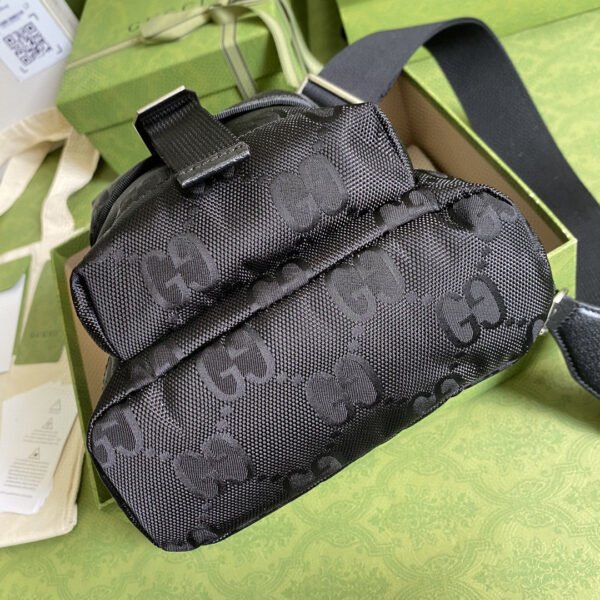 gg Off The Grid Sling Backpack Black gg Nylon For Men 11in/27cm 658631 H9HUN 1000