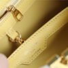 287493a6 LV Capucines MM Taurillon Creme Beige/ Plume Yellow Berlingot For Women, Women’s Bags, Shoulder And Crossbody Bags 12.4in/31.5cm LV M59883