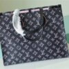LV OnTheGo MM Monogram Canvas Black For Women,  Shoulder And Crossbody Bags 13.8in/35cm LV M46154