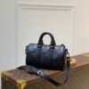 LV Keepall XS Monogram Seal Black For Women,  Shoulder And Crossbody Bags 8.3in/21cm LV M57960