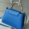 LV Woven Capucines Python Handle Bag 27cm Taurillon Leather Spring/Summer 2021 Collection N98388, Blue