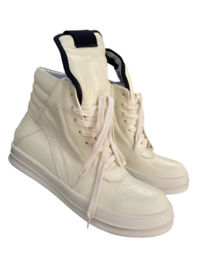 Rick Owens Geobasket Sneakers - Cream