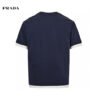 2_4969e58b-e60e-4dbd-a16f-fe90389b550e Prada Navy Contrast Trim T-Shirt