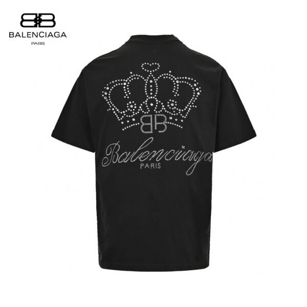 2_9e3ace23-bfe7-44f4-b365-289210a247b5 Balenciaga Plain Black T-Shirt