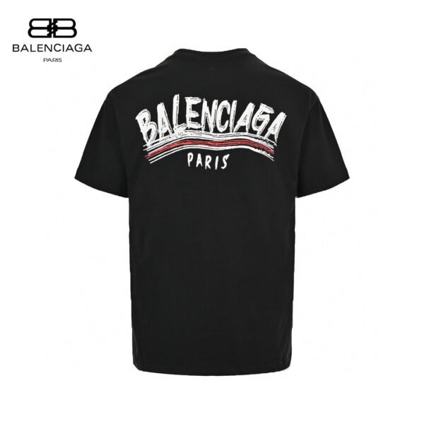 2_c57bd8ee-7667-4d1b-8440-139fe9b3499b Balenciaga Paris Logo T-Shirt