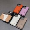 H Leather Card Holder iPhone Case