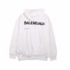 Balenciaga White Logo Hoodie