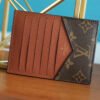 LV ID Card Holder Monogram Canvas Brown For Men, Wallet 13cm LV N60378