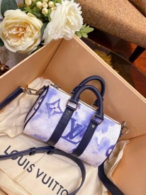LV Keepall Xs Nano 21cm White-Blue